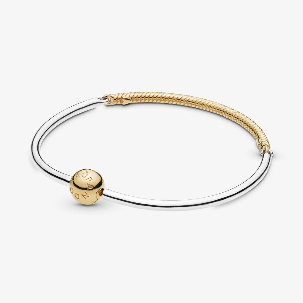 Pandora 3 Link Shine & Silver Bangle