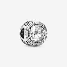 Pandora Radiant Hearts Charm Clear Bead