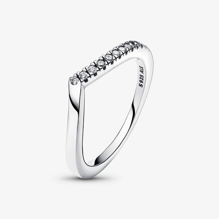 Pandora Wish Half Sparkling Ring