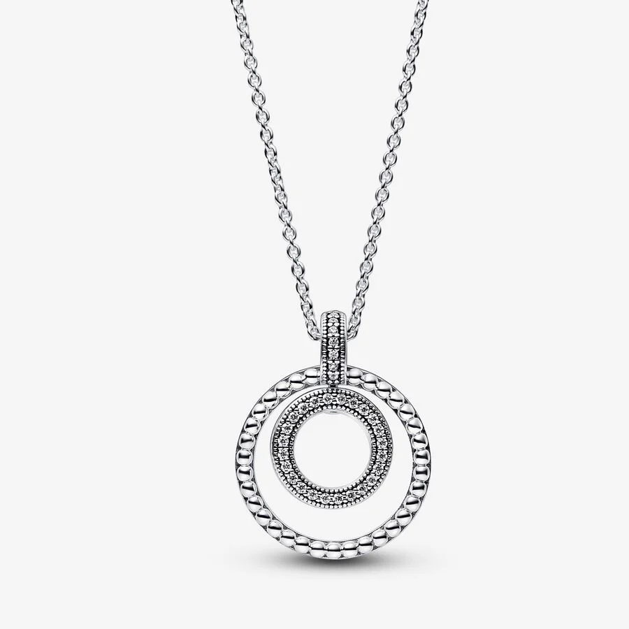 Pandora Pavé & Beads Pendant & Necklace