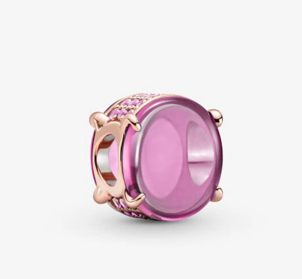 Pandora Rose Pink Oval Cabochon Bead